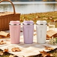 thumbnail image 5 of Aquaphile 17oz Coffee Mug to Go Stainless Steel Thermos Double Wall Insulated Coffee Cup Reusable Travel Mug with Leak proof Lid, White, 5 of 8