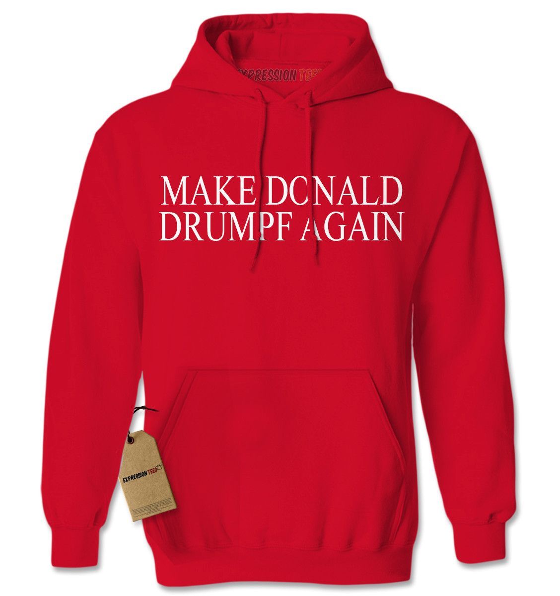 Expression Tees Make Donald Drumpf Again Adult Hoodie Sweatshirt Walmart Com Walmart Com