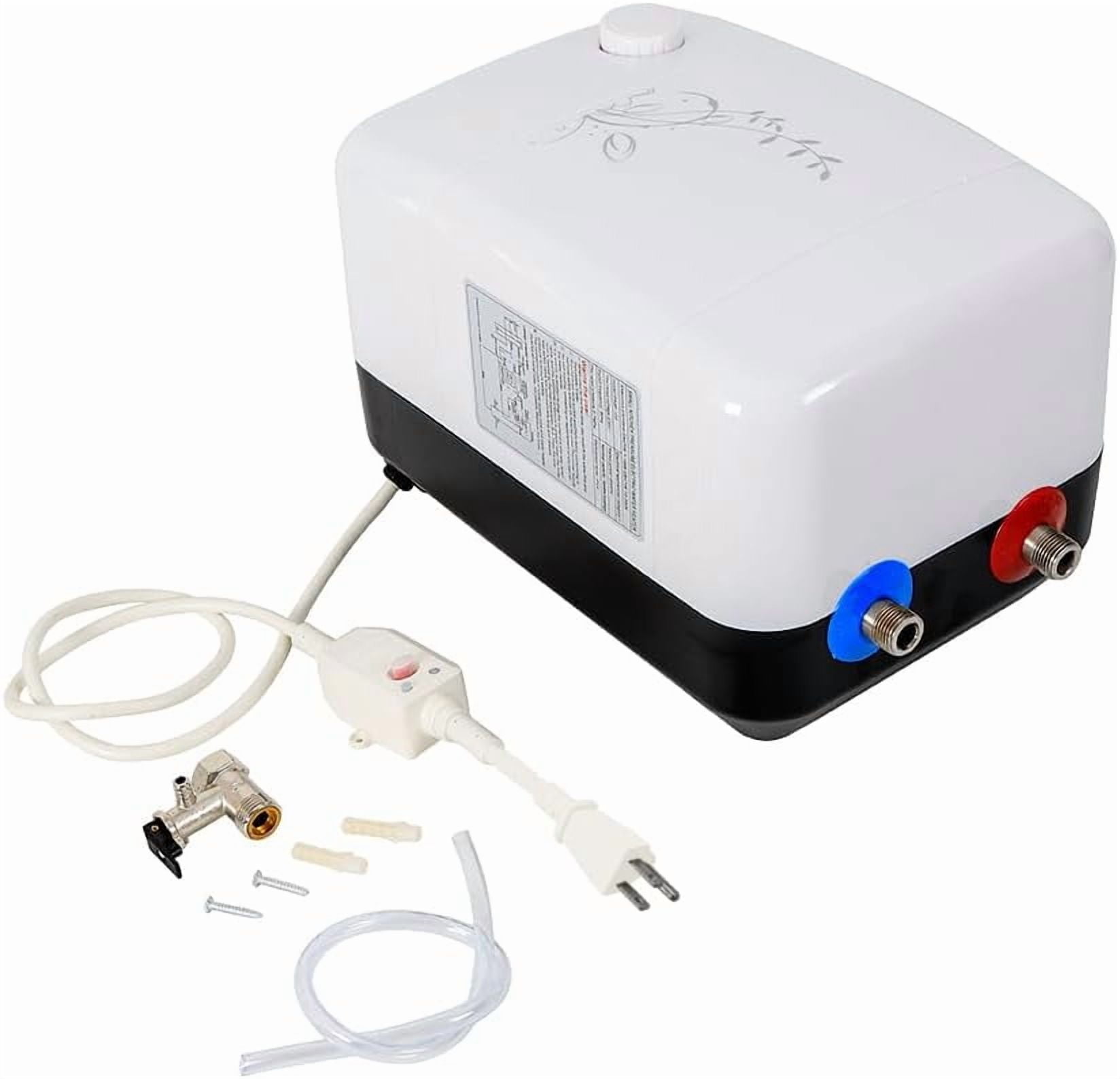Electric Mini-Tank Water Heater 1.5KW 2.1-Gallon 8L, Floor Mounted 110V Small Compact Tank Storage Instant Under Sink Plug in Small Tank Storage