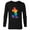 Black, variant on Disney Mickey Mouse Pride Classic Pose Rainbow Icon Fill - Long Sleeve T-Shirt for Men - Customized-White