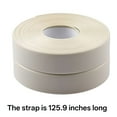thumbnail image 2 of ICERUN 2026 New 125.9 Inch Pvc White Caulk Tape, Waterproof Self Adhesive, Seam Stickers, Bathroom Caulk, Toilet Caulk Strip, Bathtub Sealing Strip Tape for Bathroom, Caulking Tape Shower Caulk, 2 of 7