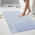 thumbnail image 5 of Gumesh Non-Slip Bath Mat, 16x28 Inch Square Waterproof Shower Floor Mat, Foot sole brush Bathroom Carpet with Quick-Drain Design for Tub & Shower, 5 of 6