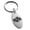 Silver, variant on Stainless Steel Aztec Peace Rune Engraved Small Oval Charm Keychain Keyring