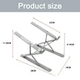 thumbnail image 2 of Adjustable Laptop Stand, Portable Laptop Riser Suitable For 10-18 Inch Laptop Suitable For Desk -, 2 of 5