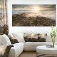 thumbnail image 1 of Vagues de Mer Impact sur Rivage Rocheux - Photo de Plage Impression sur Toile, 1 of 3