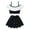 White, variant on Girls Wednesday Addams Swimsuit Cute Cartoon Bathing Suits Two Piece Graphics Swimwear for 3-10 Years Kids