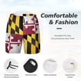 thumbnail image 3 of Mens Flag Of Maryland 2 in 1 Quick Dry Swim Trunks with Compression Liner Beach Shorts, 3 of 6