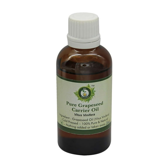 Grapeseed Oil Vitus Vinifera For Hair For Face For Skin For Body For Cooking Pure Natural Cold Pressed Grapeseed Oil Unrefined Grapeseed Oil 15ml 0.507oz By R V Essential