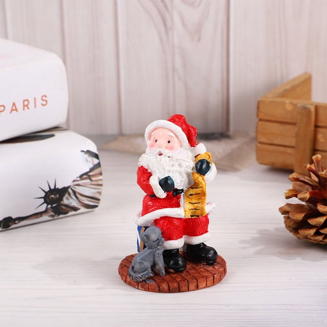 Mini Fairy Garden Christmas Ornaments Landscape Crafts Ornament Model Moss Landscape Terrarium
