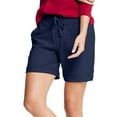 thumbnail image 1 of Hanes Short Bermuda en Molleton Français pour Femmes, P, Marine, 1 of 4