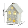 thumbnail image 3 of YOHAVEN Christmas Winter Village Houses LED Lighted DIY Figurines, Resin Miniature Trees Street Lamp Decorations, Festive Holiday Scene for Shelf Table, 3 of 6