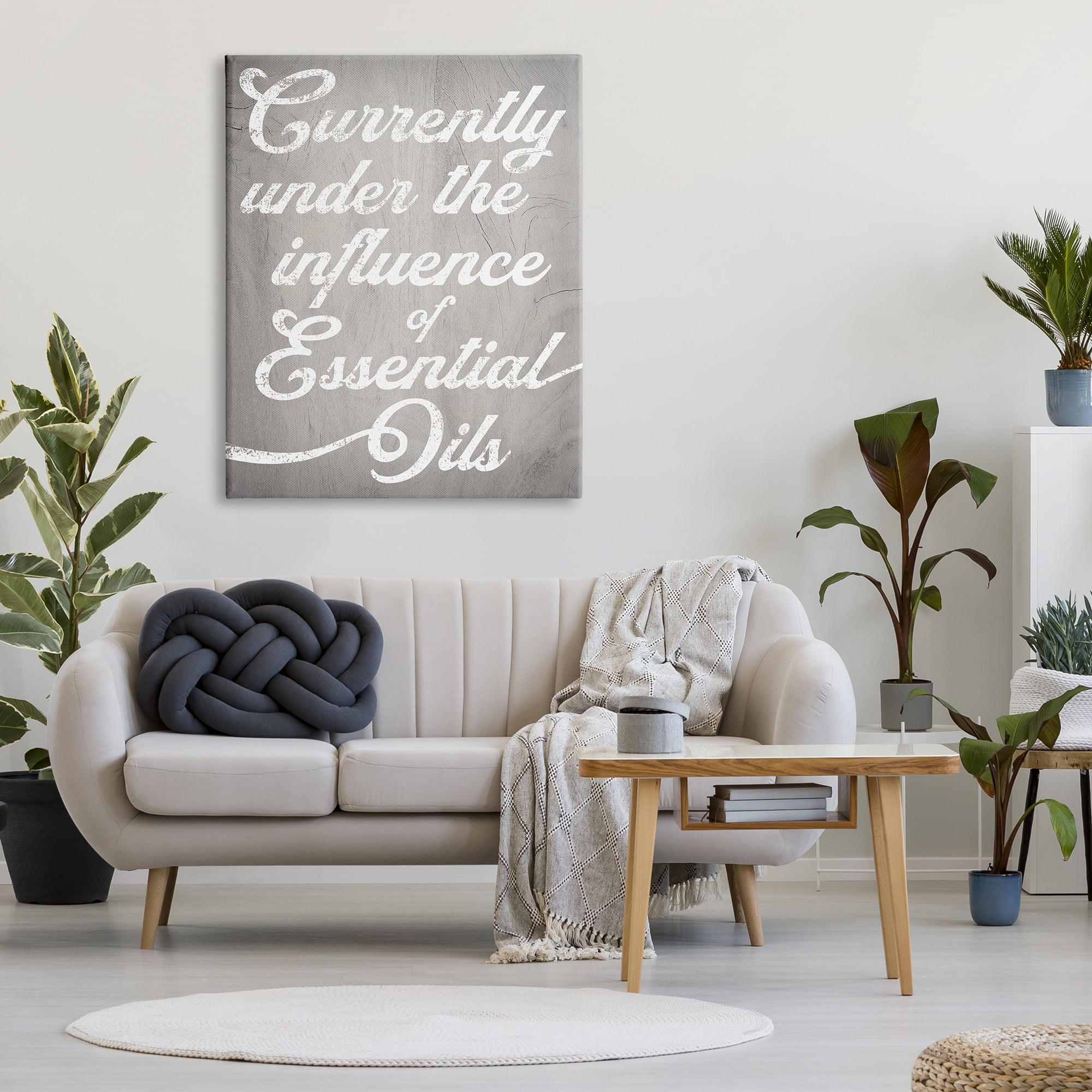 Stupell Industries Witty Essential Oils Humor Vintage Style Text Graphic Art Gallery Wrapped Canvas Print Wall Art, Design by Daphne Polselli