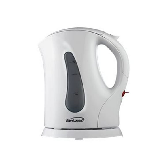 Brentwood KT-1610 900 W 1.1 qt Electric Kettle, White
