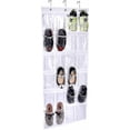 thumbnail image 1 of Práctico organizador de zapatos para colocar sobre la puerta de vinilo para lavandería con 24 bolsillos reforzados: solución de almacenamiento de zapatos sin esfuerzo para ahorrar espacio., 1 of 5