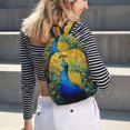 thumbnail image 7 of Balery Peacocks Vintage Canvas Backpack for Men and Women - Large Capacity, Durable Travel Laptop Bag for School, Work, Hiking, and Outdoor Activities-Small, 7 of 7