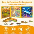 thumbnail image 4 of Puzles magnéticos de dinosaurios SYNARRY para niños de 3 a 5 años con 20 piezas, 4 of 7