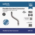 thumbnail image 2 of Selkirk 3 in. D X 42 in. L Aluminum/Galvanized Steel Gas Vent Connector, 2 of 6
