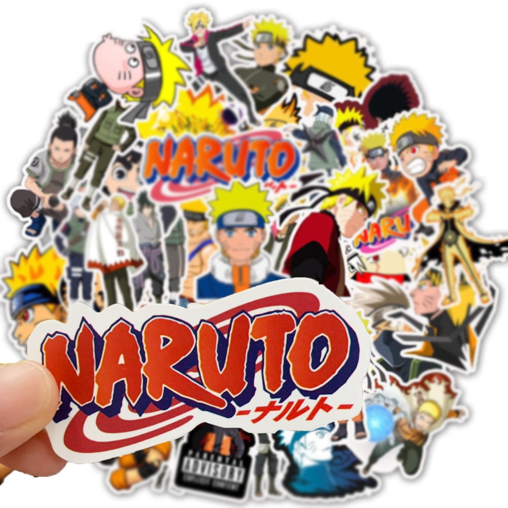 Naruto Laptop Stickers Anime Waterproof Stickers for Skateboard