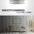 thumbnail image 5 of DYMOND 10" LED Ceiling Light Flush Mount Adjustable Color Temperature Dimmable Brushed Nickel Double Ring, 5 of 7