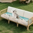 thumbnail image 7 of Xoenoiee Beach Starfish Print Stretch Patio Cushion Covers Sofa Couch Seat Chair Slipcovers Waterproof Cushion Cover Replacement Furniture Protector for Pets Kids, 7 of 7