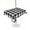 Black, variant on Outdoor Table Cloth with Umbrella Hole and Zipper, Black White Plaid Waterproof Rectangle Tablecloth 60"x84", Gradient Geometric Buffalo Checkered Washable Table Cover for Outside Party Patio Picnic