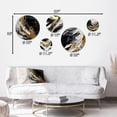thumbnail image 4 of Designart "Mystery Awakening II" Abstract Painting Metal Wall Art Set of 5 Piece, 4 of 5