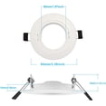 thumbnail image 5 of Juego de focos empotrables GU10, marco de montaje de 10 piezas en blanco con portalámparas de cerámica GU10, redondo, Ø 75 mm, giratorio 35°, para lámparas LED o halógenas esquí esquí Gafas de esquí, 5 of 5