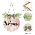 thumbnail image 2 of Pink Hearts Grids Welcome Sign for Front Door Wreath Door Sign for Farmhouse Porch Decoration Indoor Outdoor, 2 of 7