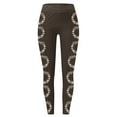 thumbnail image 2 of MKLEKYY Conjunto deportivo mujer Leggings para mujer 2024 Leggings de entrenamiento Pantalones con estampado navideño de bloques de color Leggings elásticos suaves, 2 of 4