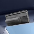 thumbnail image 3 of Car Sun Visor Storage Glasses Organizer Ticket Card Clips with Multi Pocket Wallet Holder Universal for Automobile Accessory, Grey, 3 of 5