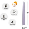 thumbnail image 5 of Zest Candle 12-Piece Taper Candles, 6-Inch, Lavender, 5 of 5