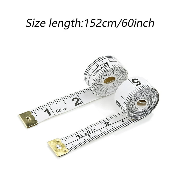 Tape Measures Set of 3 of 60 Inch 150 Cm Soft Tailor Tape Measure for Cloth  Sewing Waist Tailor Double Sided Cloth Ruler in Tin Box 