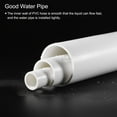 thumbnail image 6 of Uxcell Rigid Round Pipes High Impact for Water Pipe Crafts Cable Sleeve White 101.6mm x 110mm, 6 of 6