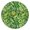 Green Pioneer Flower, variant on Multicolor Abstract Floral and Leaf Pattern Round Fitted Tablecloth with Elastic Edge,Dining Table Cover Waterproof,Outdoor Round Tablecloth for Camping,Dining,Indoor and Outdoor