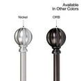 thumbnail image 2 of UTOPIA ALLEY Wall Mounted 3/4 Inch Curtain Rod - Curtain Rods For Windows 86 to 120 Inch, Adjustable Drapery Rods, Nickel Curtain Rods, Bedroom Curtain Rods, Tapestry Poles (Nickel, 86"-120"), 2 of 8