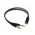thumbnail image 3 of Headphone Splitter For Computer 3.5mm Female to 2 Dual 3.5mm Male Headphone Mic Audio Y Splitter Cable Smartphone Headset to PC Adapter, 3 of 4