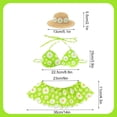 thumbnail image 3 of Pet Swimsuit, Summer Beach Style Bikini-Inspired Outfit For Goose, Green - Adjustable For Medium/Large Size Geese, Festive Coastal Decor For Outdoor Poolside Garden Parties - 1Pc, 3 of 6