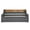 Grey, variant on Twin Size Sleeper Sofa, Twin Size Daybed with Twin Size Trundle Upholstered Tufted Sofa Bed, with Button on Back and Copper Nail on Waved Shape Arms, Beige (80.5"x41"x30.5"), Beige Sofa Beds