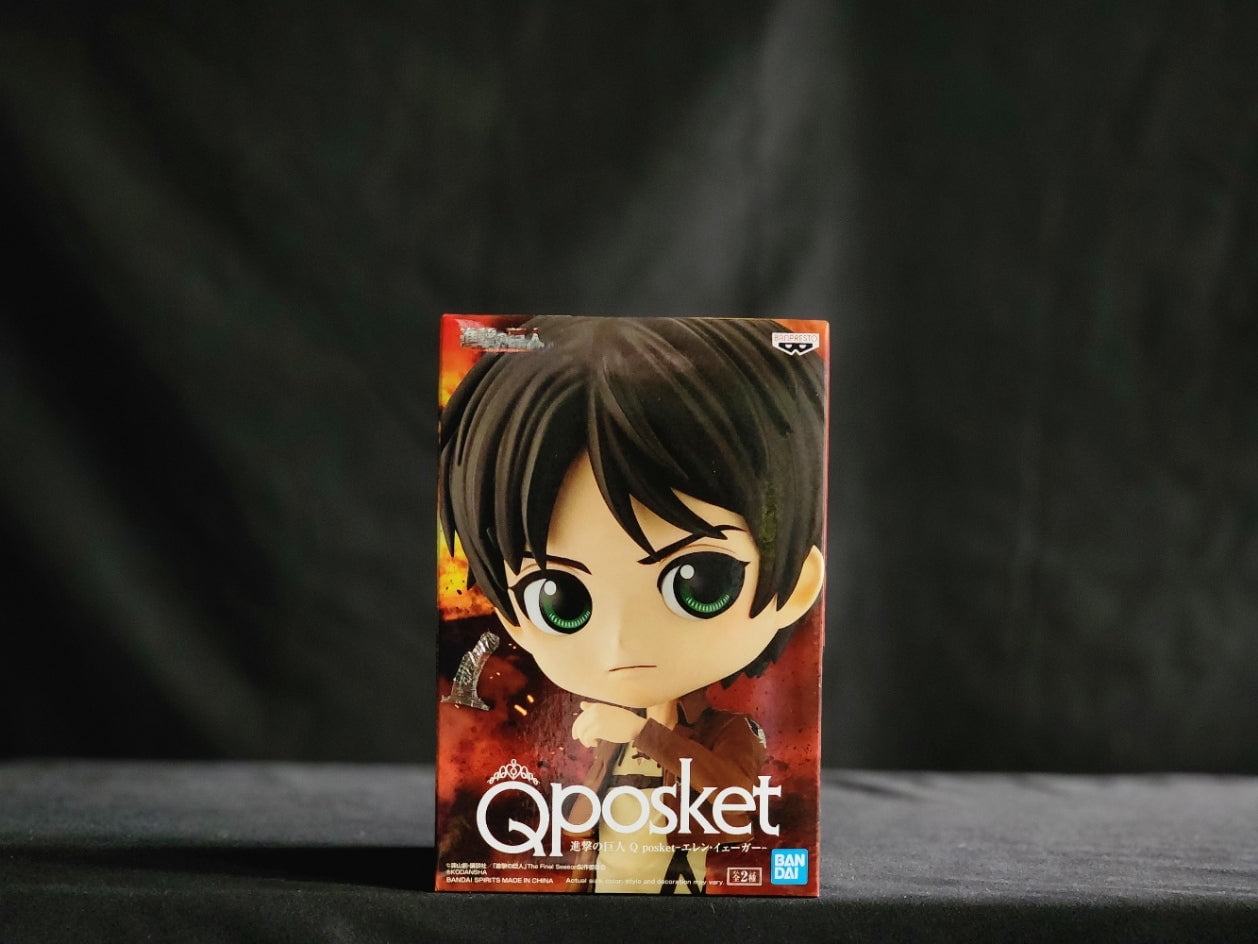 Figure attack on titan (shingeki no kyojin) - eren yeager - q posket ref.:  18527/10516 - Bandai Banpresto - Colecionáveis - Magazine Luiza