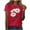 Red, variant on Aboser Cute Tops for Women Trendy Flower Printed T Shirt Short Sleeve Summer Tshirt Shirts for Women Casual Crew Neck Graphic Tees Camisetas Manga Corta Mujer