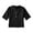 Black, variant on uikmnh Cute Tops for Girls Linen V-Neck 3/4 Sleeve Blouse Button Down Casual Loose Fit Tee Solid Summer Holiday Top Size:10-11 Years
