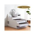 thumbnail image 2 of 1pc Diy A4 Paper Sorter Storage Box, Large Capacity Compartment Organizer, Desktop Shelf, Office Supplies, 2 of 5