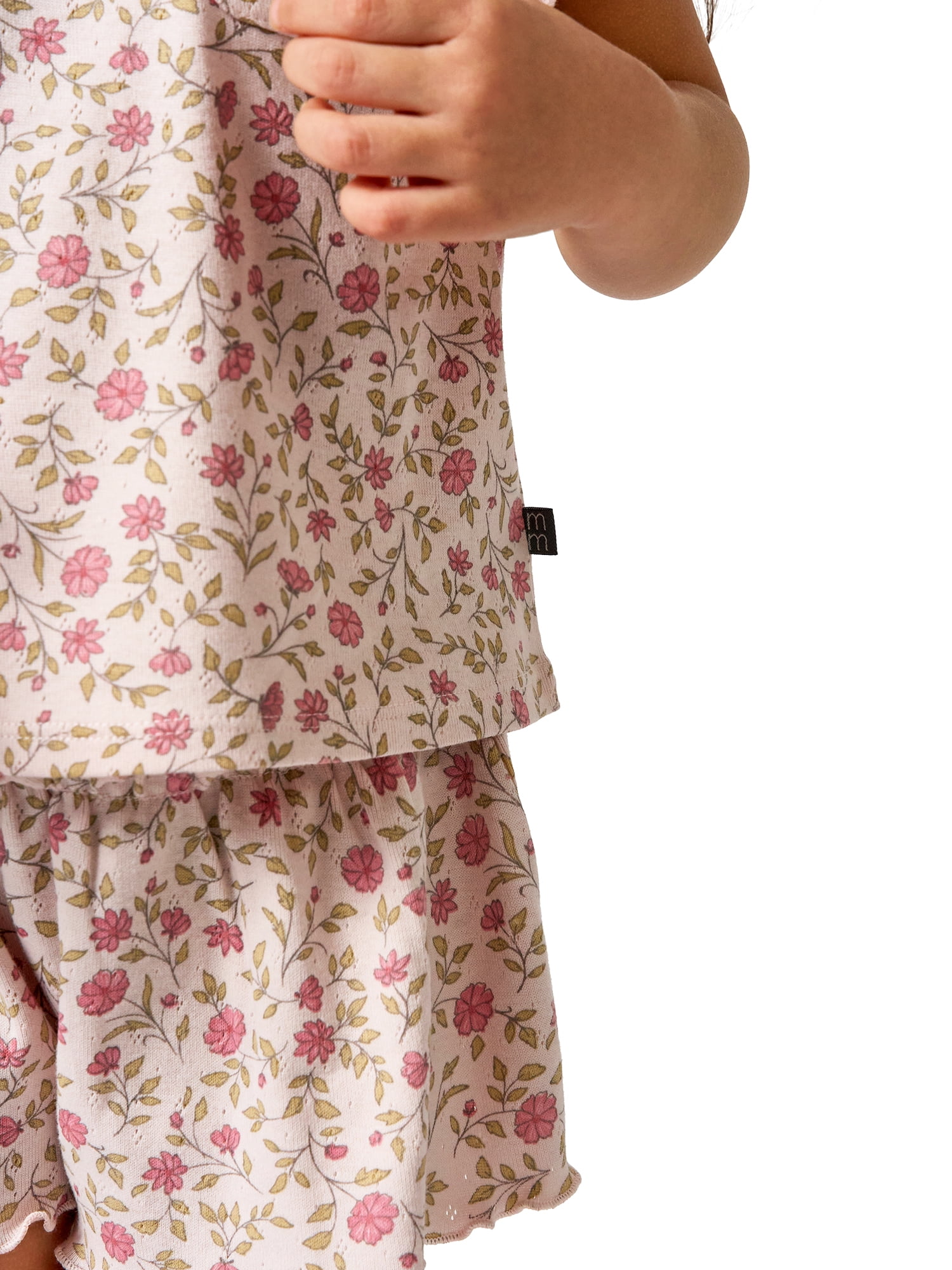 Modern Moments by Gerber Toddler Girl Organic Loose Ruffled Skirted Short, Sizes 12 Months - 5T