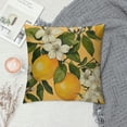 thumbnail image 2 of GOSMITH Lemon Throw Pillow Covers Vintage Chinese Plum Tree Fruits Flower Aesthetic Petal Orange Cozy Washable Indoor Living Room Couch Standard Home Sofa Bed Decor Cushion Cover White, 2 of 5