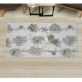 thumbnail image 1 of Spring Area Rug with Non-Slip Backing, Season of New Hopes Petals Blossoms Summer Floral Style of Illustration, Quality Carpet for Bedroom and Dorm Room, 2.6' x 5', Olive Green, by Ambesonne, 1 of 3