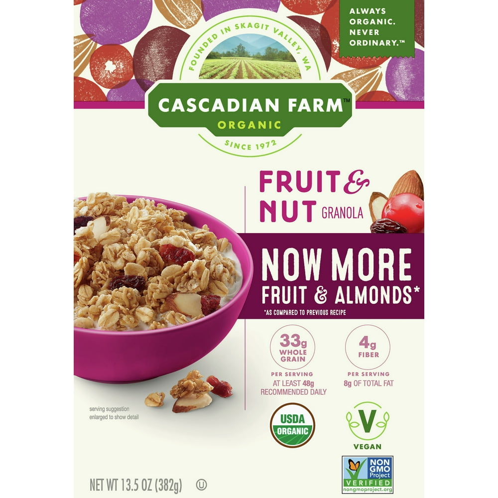 Cascadian Farm Organic Fruit and Nut Granola, 13.5 oz
