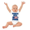 thumbnail image 3 of Puerto Rico Power PR Flag Pride Romper Boys or Girls Infant Baby Brisco Brands NB, 3 of 6