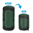 thumbnail image 4 of Unique Bargains Compression Stuff Sack, 25L Waterproof Sleeping Bag for Backpacking, Green, 4 of 7