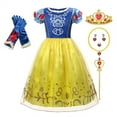 thumbnail image 1 of HAWEE Robe de Fille Snow White Costume de Princesse Déguisement Chic Tenue de Fête d'Anniversaire, avec Accessoires, 1 of 4