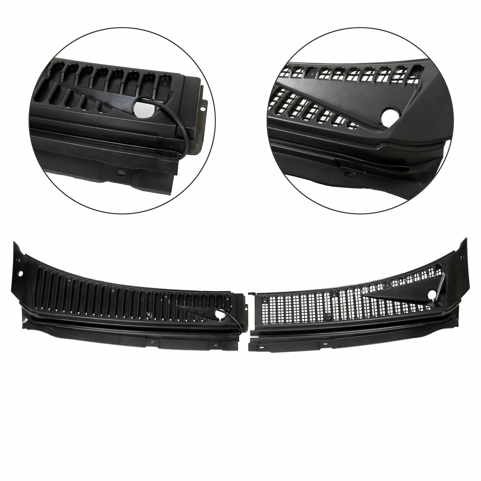 Kojem Windshield Wiper Cowl Vent Grille Cover Panels Kit for 19992007